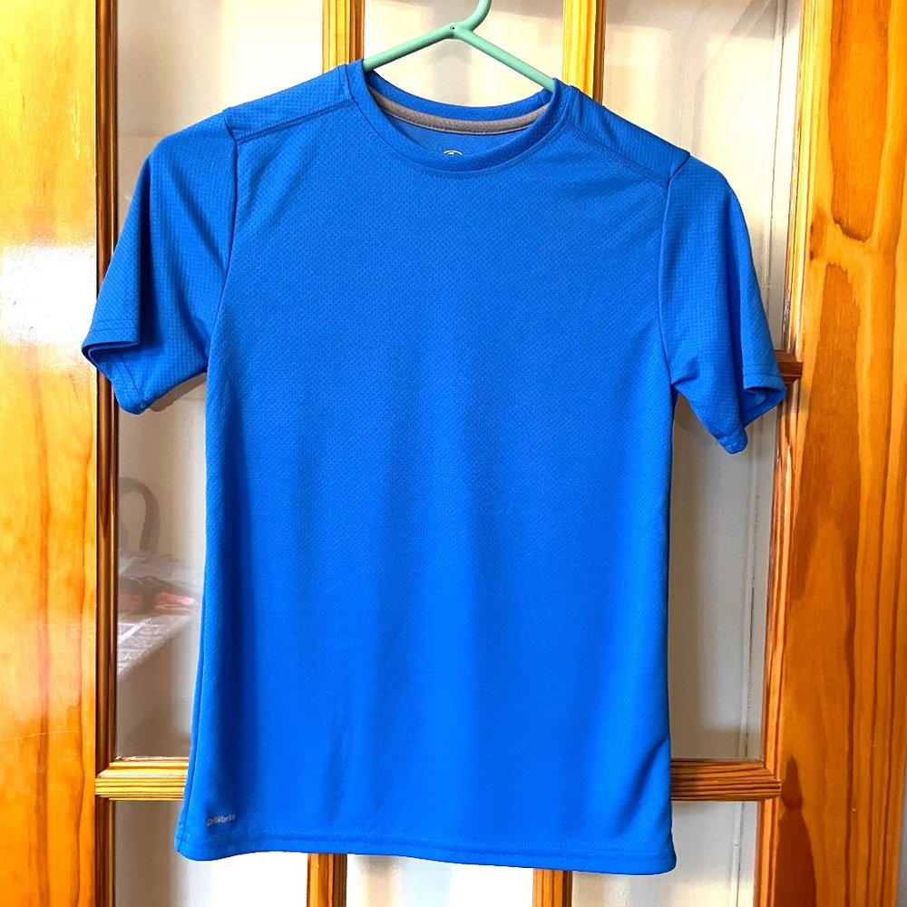 Athletic Performance Active Tee Shirt Sleeve Large 10/12 Blue